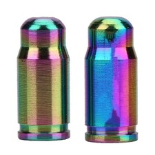 2 Pcs Alloy Bike Valve Cap