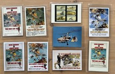 SIGNED Ken Wallis card Little Nellie James Bond & You Only Live Twice Postcards