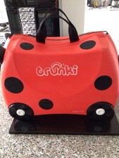 Trunki Lady Bird Ride On Children Bag Luggage Travel Red No Strap Key