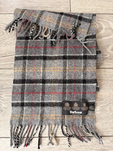 Barbour tartan scarf grey - barbour,