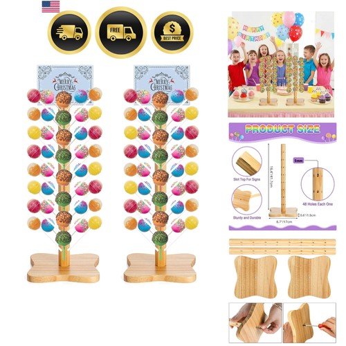 Pack wood cake pop stand - 2, stand,