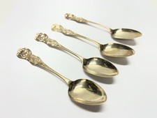 Victorian Silver Spoons x 4 William Coghill 1865 Kings Pattern - See Images