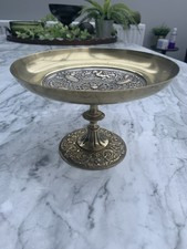 Antique Brass And Copper Bon Bon Dish Tazza Stand Display Stand Victorian