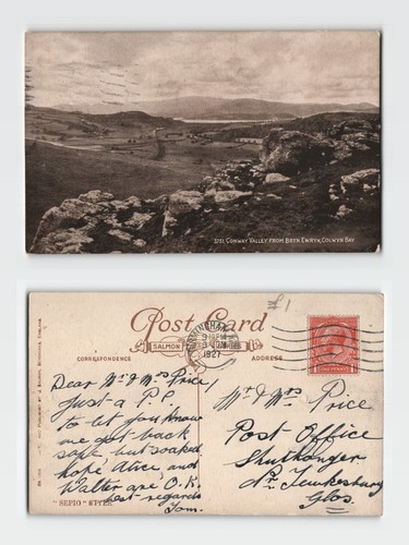 Postcard conway valley from - -,