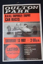 Oulton Park BARC Tarporley Trophy Poster 1960s Formula 3 Castrol Original 260×38
