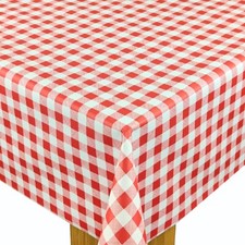 Gingham Wipe Clean PVC Vinyl