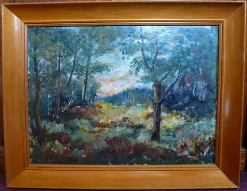 Vintage framed british acrylic - vintage,
