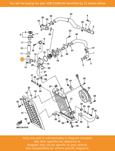 Yamaha pipe 3d8 - pipe, 3d8-12484-00