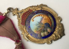 Lge Solid Sterling Silver Gilt