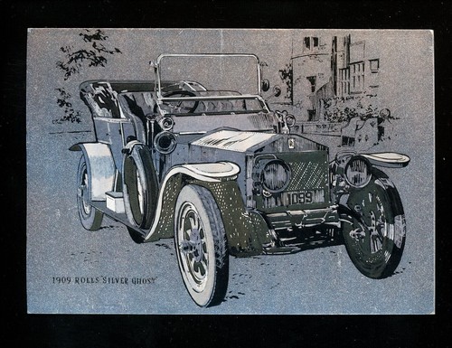 Car auto postcard - auto, automobile