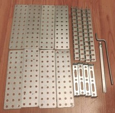 Gilbert Erector Set Unused Base Plate, Girder, Bracket and Tool Lot Nice 