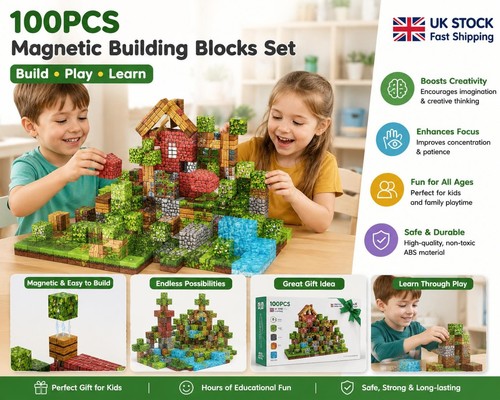 100pcs magnetic minecraft - 100pcs,