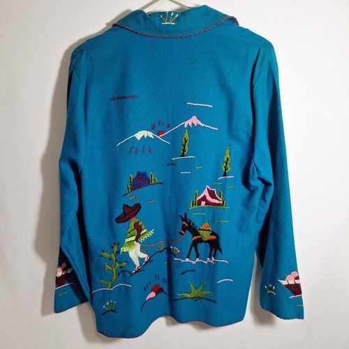 Vtg mexican embroidered - 50's,