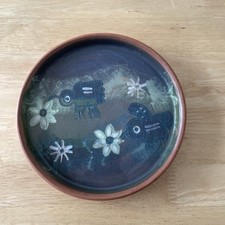 PERUVIAN FOLK ART PLATE , INSECT DESIGN - SEMINARIO, URUBAMBA, CUSCO PERU - VGC