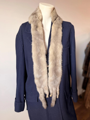 1980s sapphire mink - 1980s, stole
