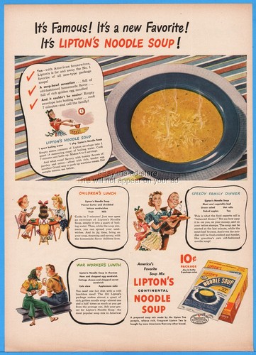 1944 lipton noodle soup - 1944,