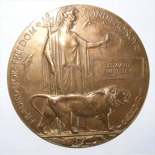 Ww1 death penny plaque - plaque,