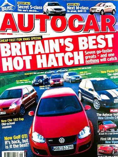 Autocar magazine dec - magazine, 07-dec-04