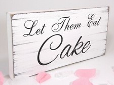 Wedding Cake Sign Let Them Eat