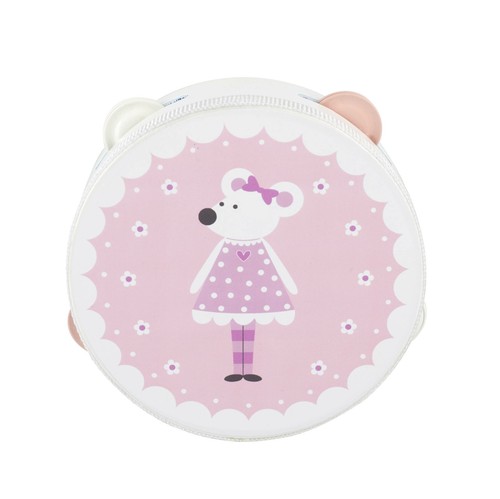 Pink mouse tambourine musical - pink,