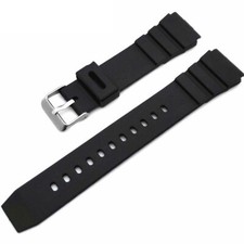 Hard Resin Rubber Diver Style Watch Band Strap Bracelet Buckle 18/20/22/24mm