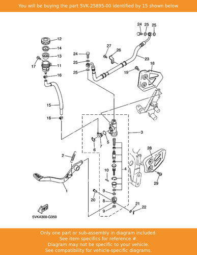 Yamaha hose reservoir - yamaha, hose,