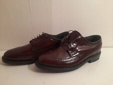 Dexter Mens Shoes 7.5 Brogue Wingtip USA Made Burgundy