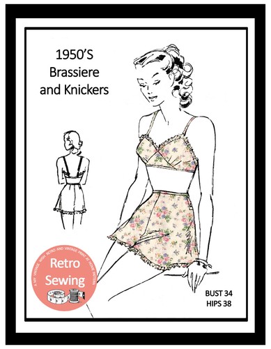 1950 bra knickers - &, sewing