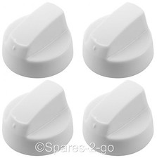 4 X BUSH GORENJE PROLINE & FRIGIDAIRE  Cooker Oven Hob White CONTROL KNOBS