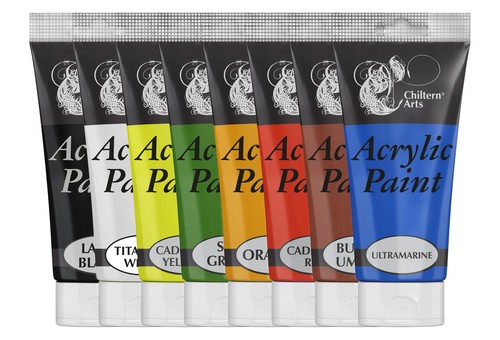 Single acrylic paint tube - paint,