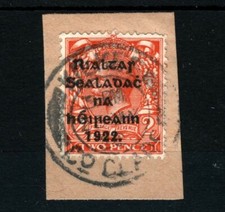 IRELAND 1922 Free State Overprints EIRE *Kilkeel* Co Clare CDS Piece MA312