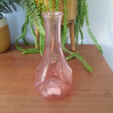 IKEA Rose Pink Tinted Faceted Glass Bud Vase - Lisa Hilland/Generost 803.444.28