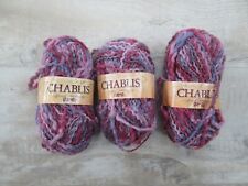 Vintage Wendy Chablis knitting wool yarn x 3 balls