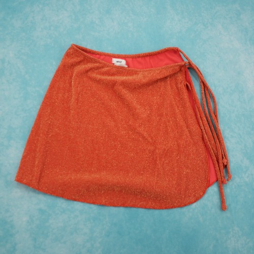 Aerie orange glitter side tie - orange,