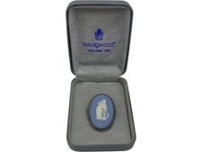 Wedgwood Blue Oval Brooch Hope