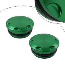 Motorcycle Frame Hole Cover Cap Plug Green For Kawasaki Ninja 400 250 Z400 Z250