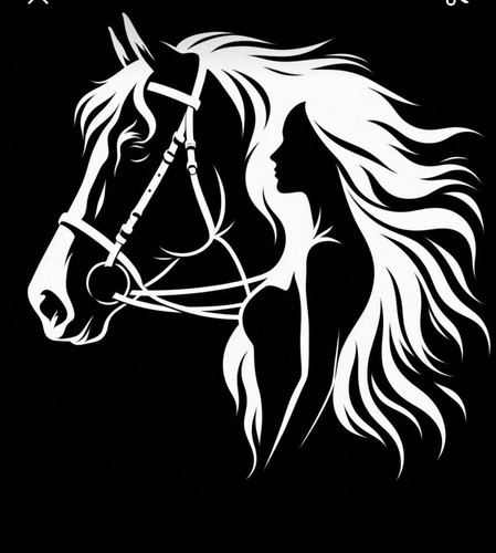 Horse vinyl car decal - vinyl,