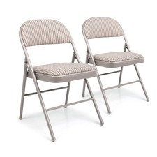 2X CHAIRS STRONG METAL FRAME