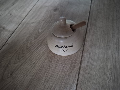 Mustard pot with - pot, and