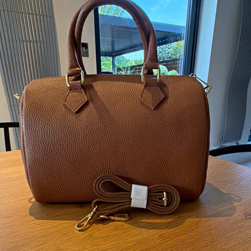 Phase eight tan pebbled faux - pebbled,