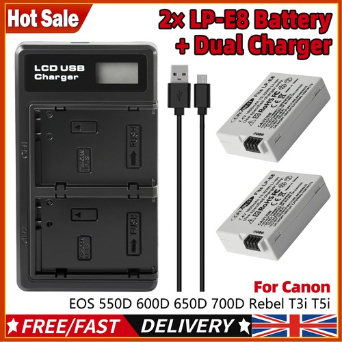 Battery dual - lp-e8,