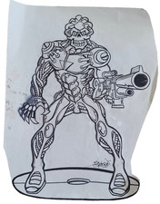 Vtg Sci Fi Concept Sketch