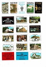 20 Bouldens Match & Co 1980s Matchbox labels Advertising themes The Ship Inn etc