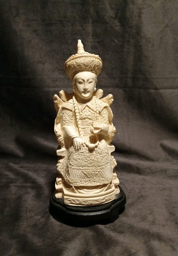 Ivory color hand carved resin - ivory,