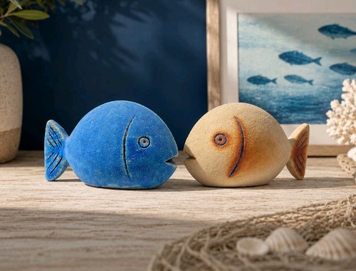 Pair studio art pottery - of,
