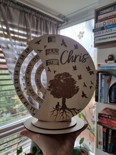 Personalised wooden perpetual - wooden,