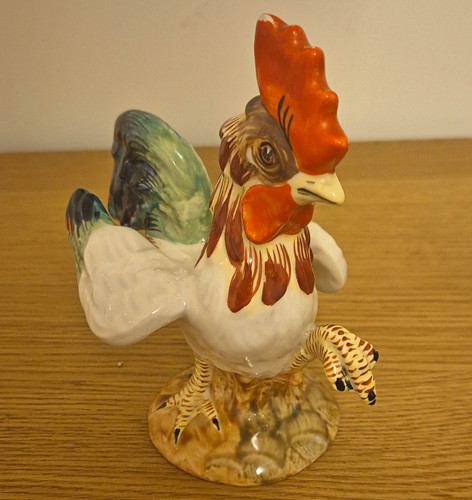 Ceramic rooster figurine - ceramic,