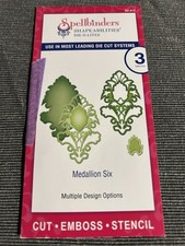 Spellbinders Shapeabilities Die D-Lites Medallion Six S2 012 Die Cutter