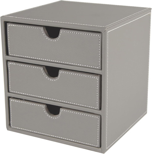 Osco faux leather drawer - osco,