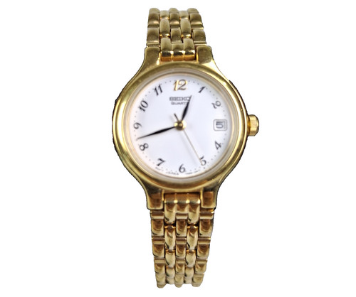Seiko ladies gold tone quartz - ladies,